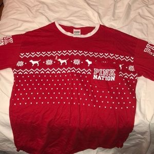 Red Christmas Long sleeve Pink by Vs